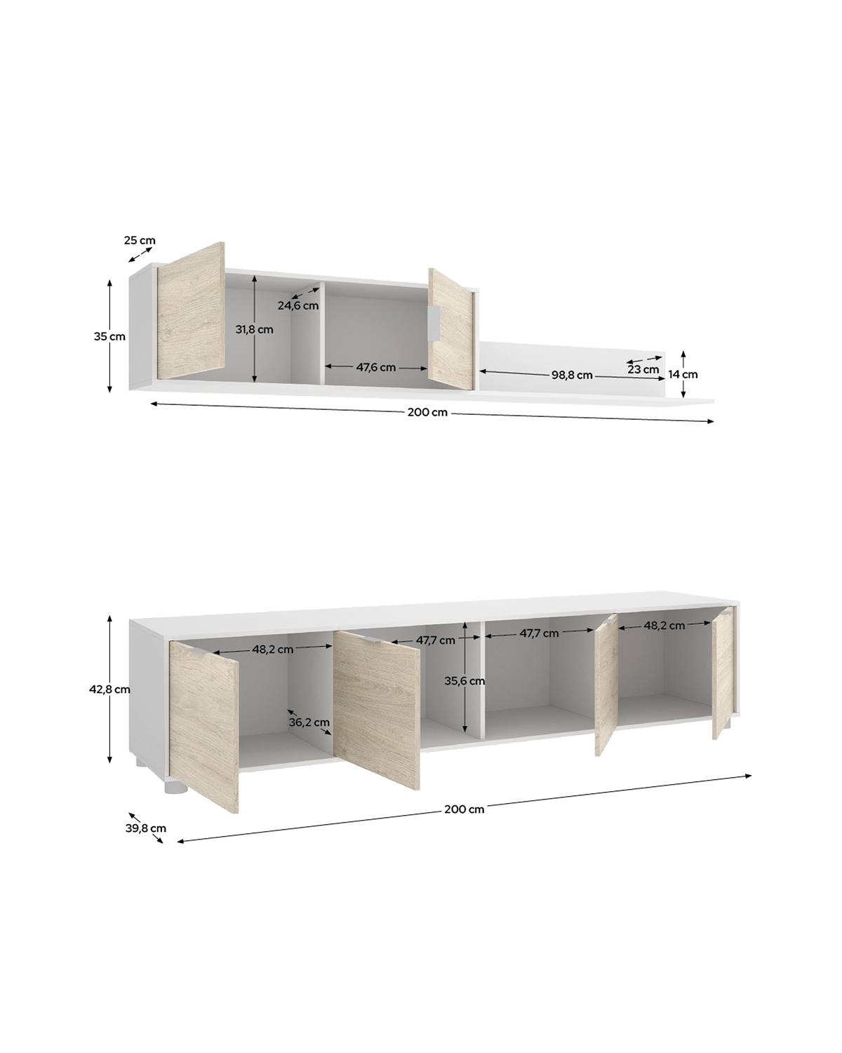 Pack de Três Peças de Sala de Jantar Lima