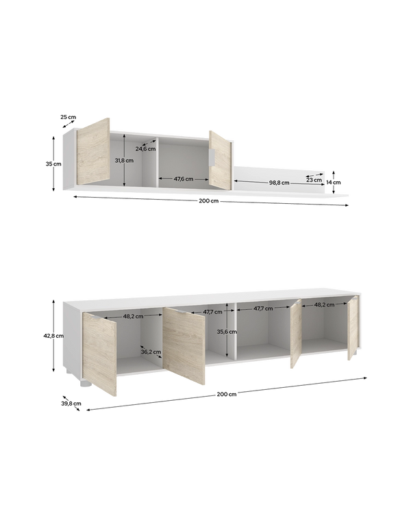 Pack de Três Peças de Sala de Jantar Lima