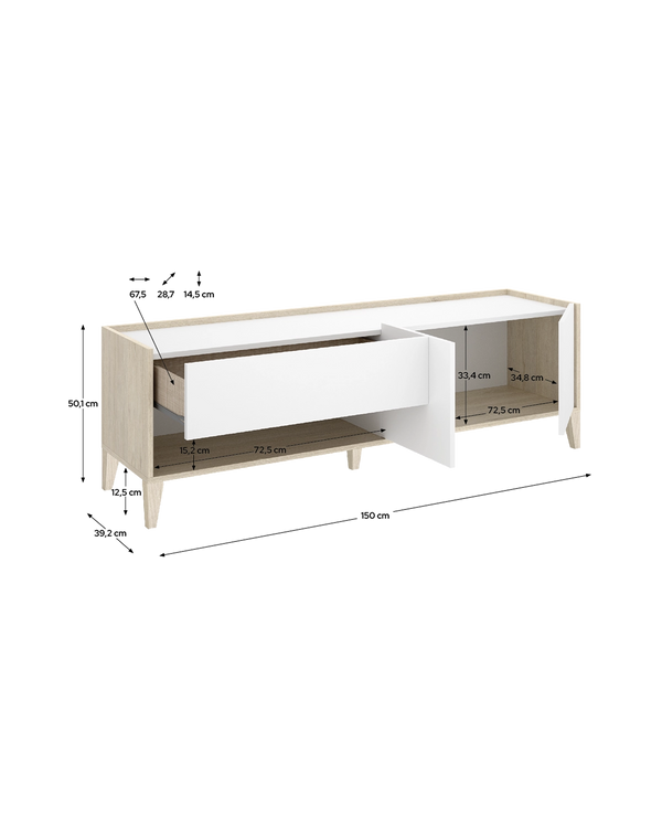 Conjunto de refeição oito peças Bari