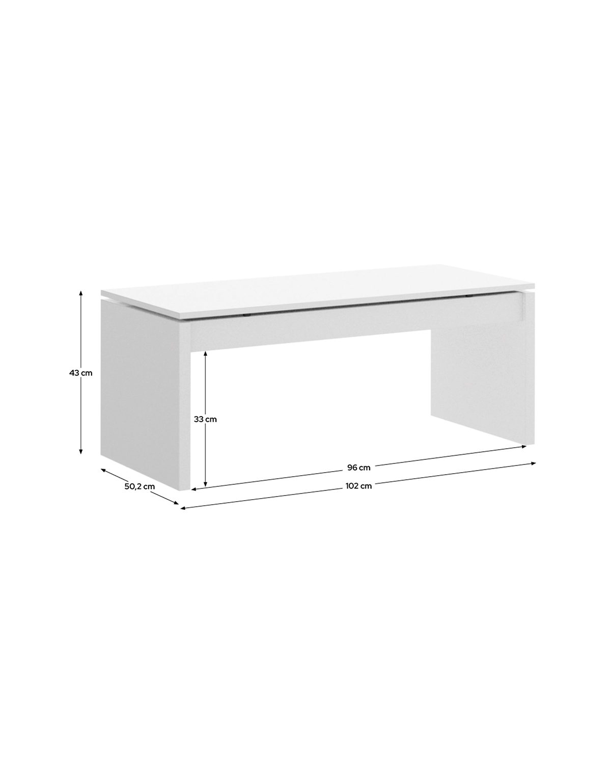 Mesa de centro elevatória Side