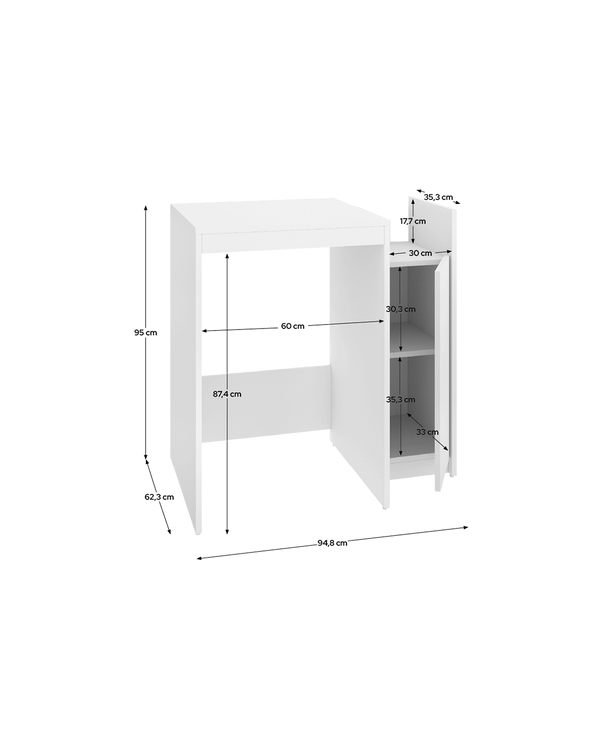 Armario para lavadora con 1 puerta Fit