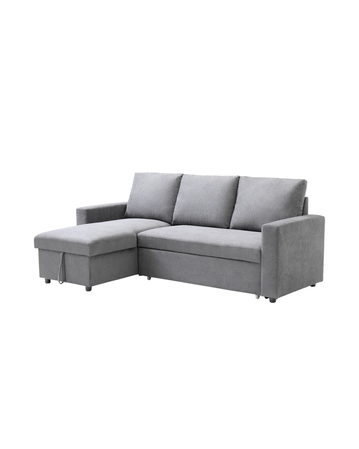 Sofá-cama com chaise longue reversível e arrumação Ivy
