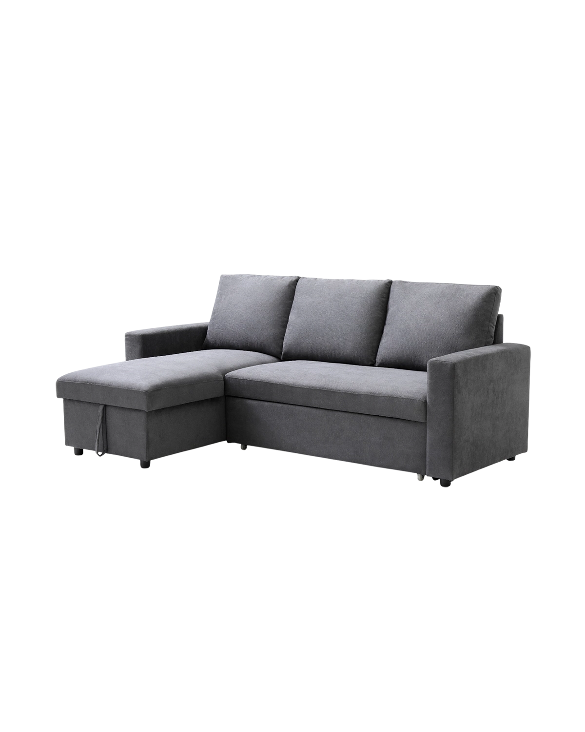 Sofá-cama com chaise longue reversível e arrumação Ivy