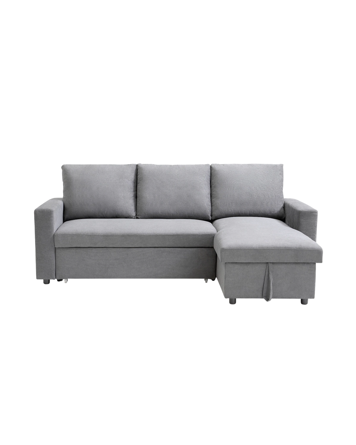 Sofá-cama com chaise longue reversível e arrumação Ivy