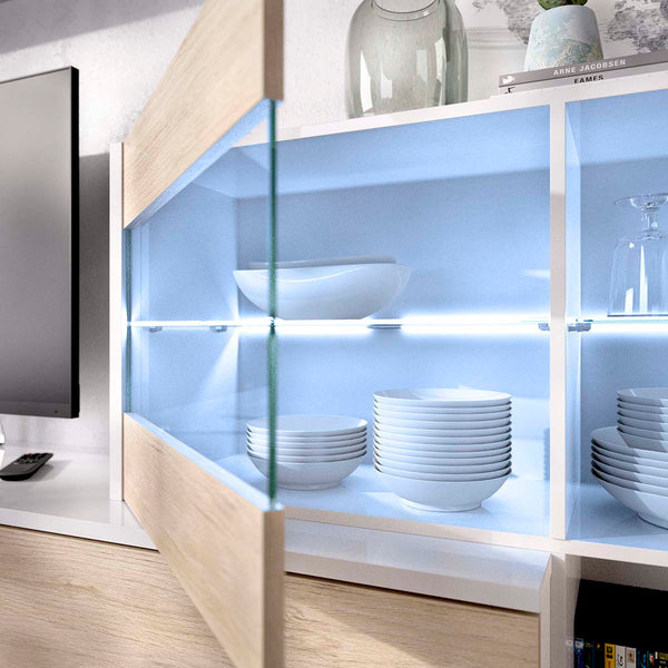 Móvel de sala com luz Uma