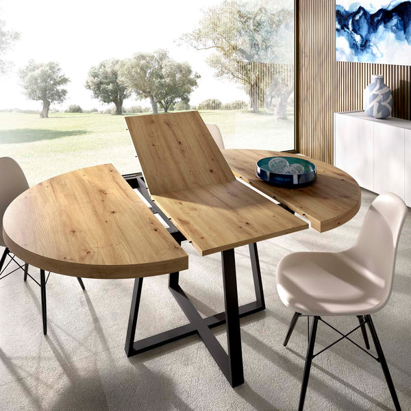 Mesa de Jantar Redonda Extensível Duna