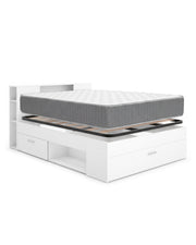 Pack Poupança Casal Cama Lanka com Cabeceira, Colchão Aurea e Estrado de Lattes 135 x 190 cm
