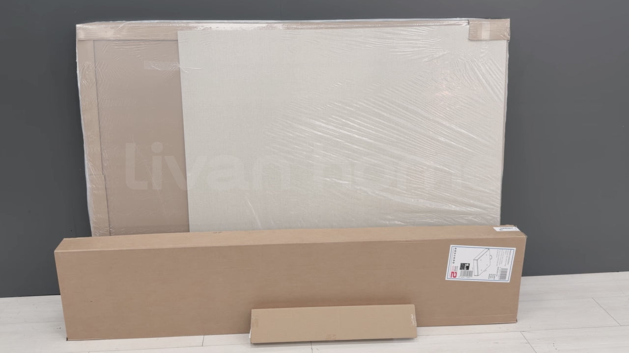 Carregar vídeo: Pack poupança casal Canapé rebatível Round com Colchão viscoelástico e molas Aurea 150 x 190 cm